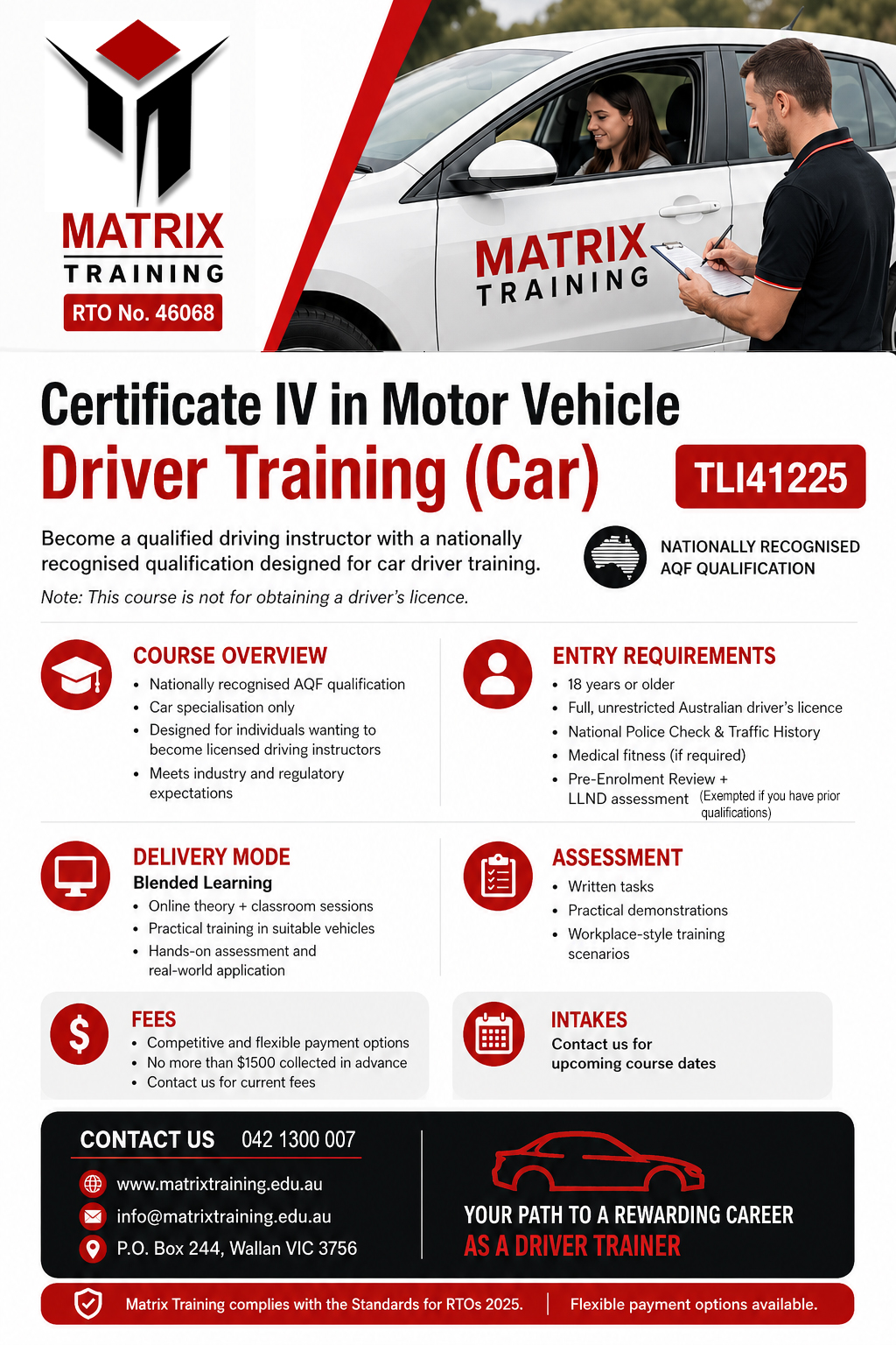 Matrix Training Flyer
